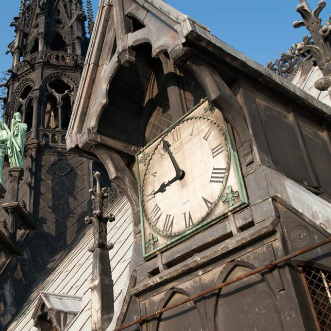 Les cadrans avant l'incendie